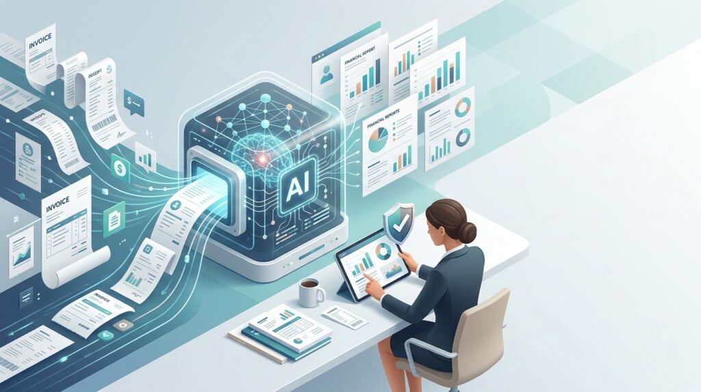 AI trong kế toán hỗ trợ tự động hóa xử lý hóa đơn, chứng từ và báo cáo tài chính cho doanh nghiệp