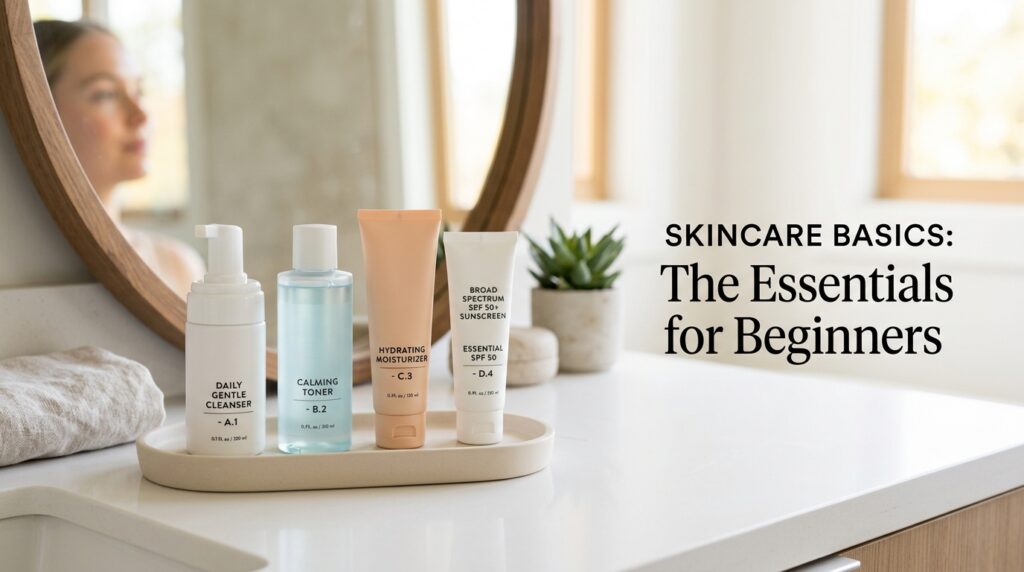 Quy trình chăm sóc da mặt với các sản phẩm skincare dành cho người mới bắt đầu